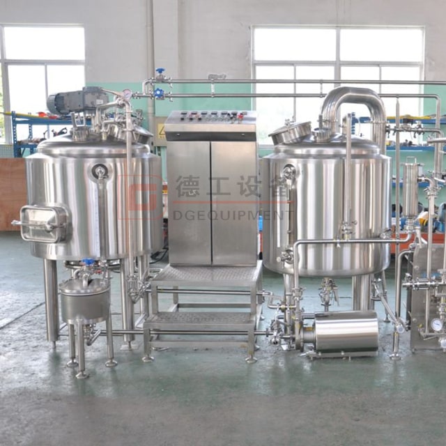 500L Kompletní automatizovaný pivovarský systém pro řemeslné pivo s třímístným zařízením na vaření piva s certifikací PED