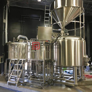 1000 litrová poloautomatická nerezová / měděná pivní pivovarská nádoba pro komerční použití